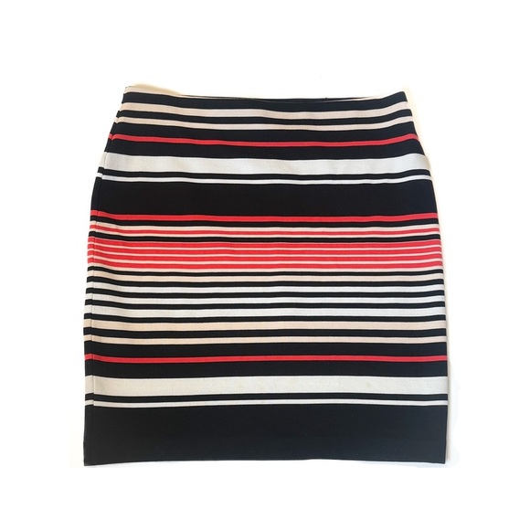 Ann Taylor striped multicolor pencil skirt ❤️ - Picture 2 of 6